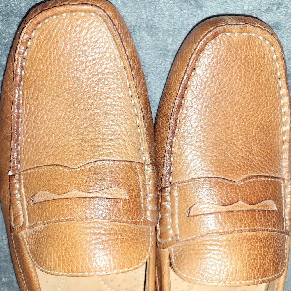 GH Bass Monte Mens Penny Loafer Brown 9.5 Medium Drivers Leather EXCELLENT - Picture 7 of 9